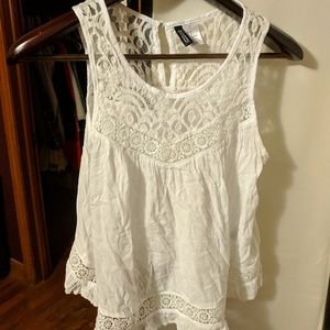 H&M Divided, Lace Tank Top - size 8